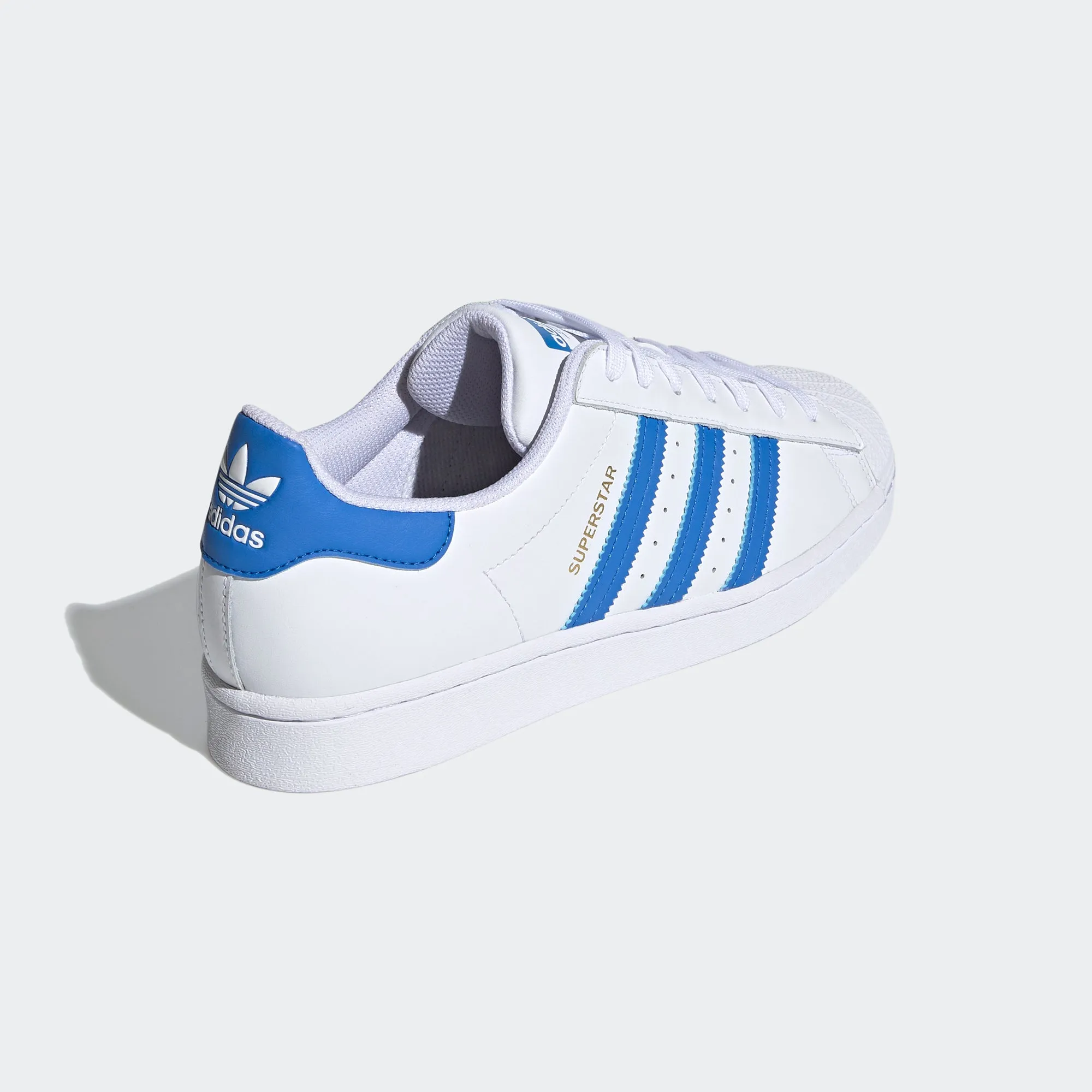 Men's adidas Originals Superstar Shoes White Blue