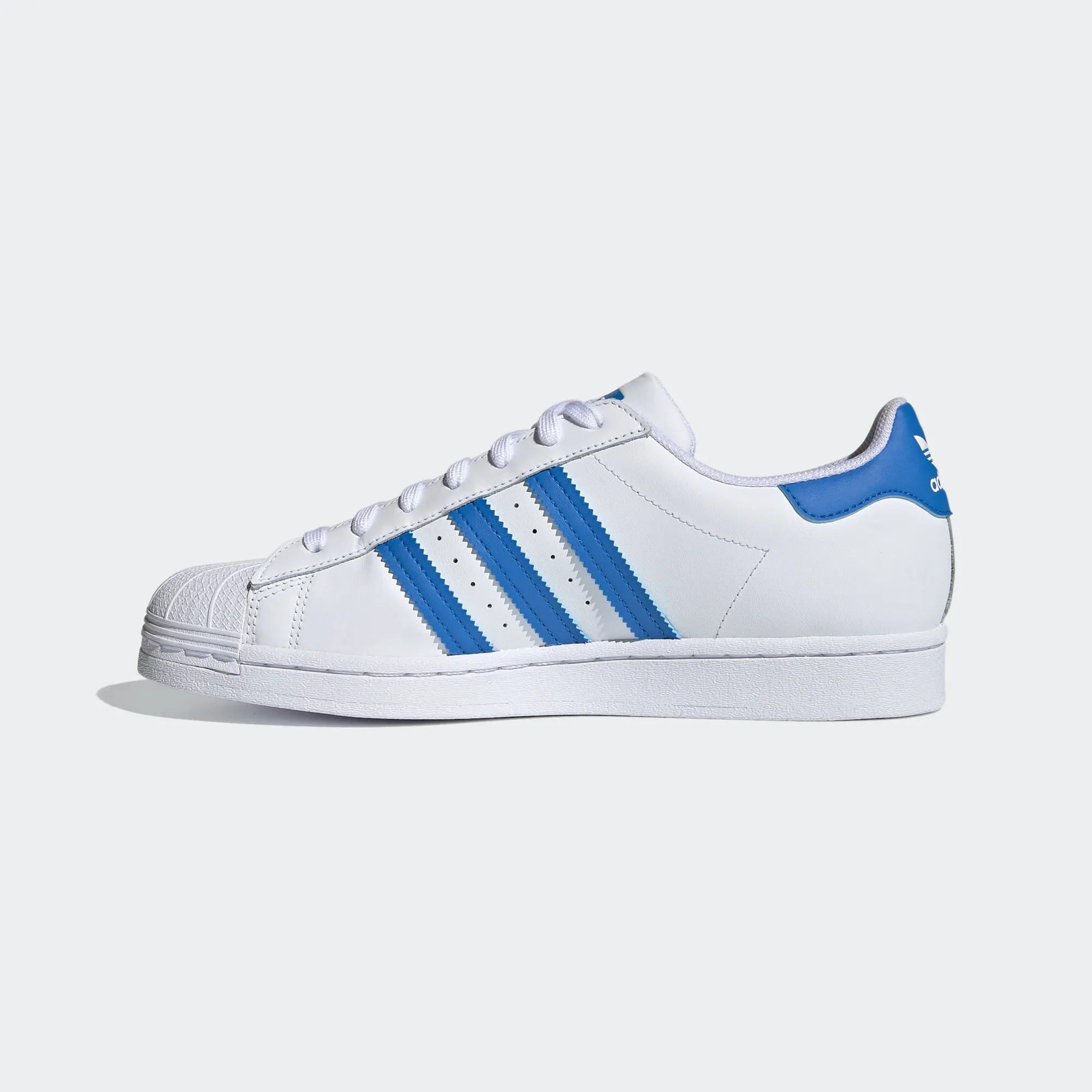 Men's adidas Originals Superstar Shoes White Blue