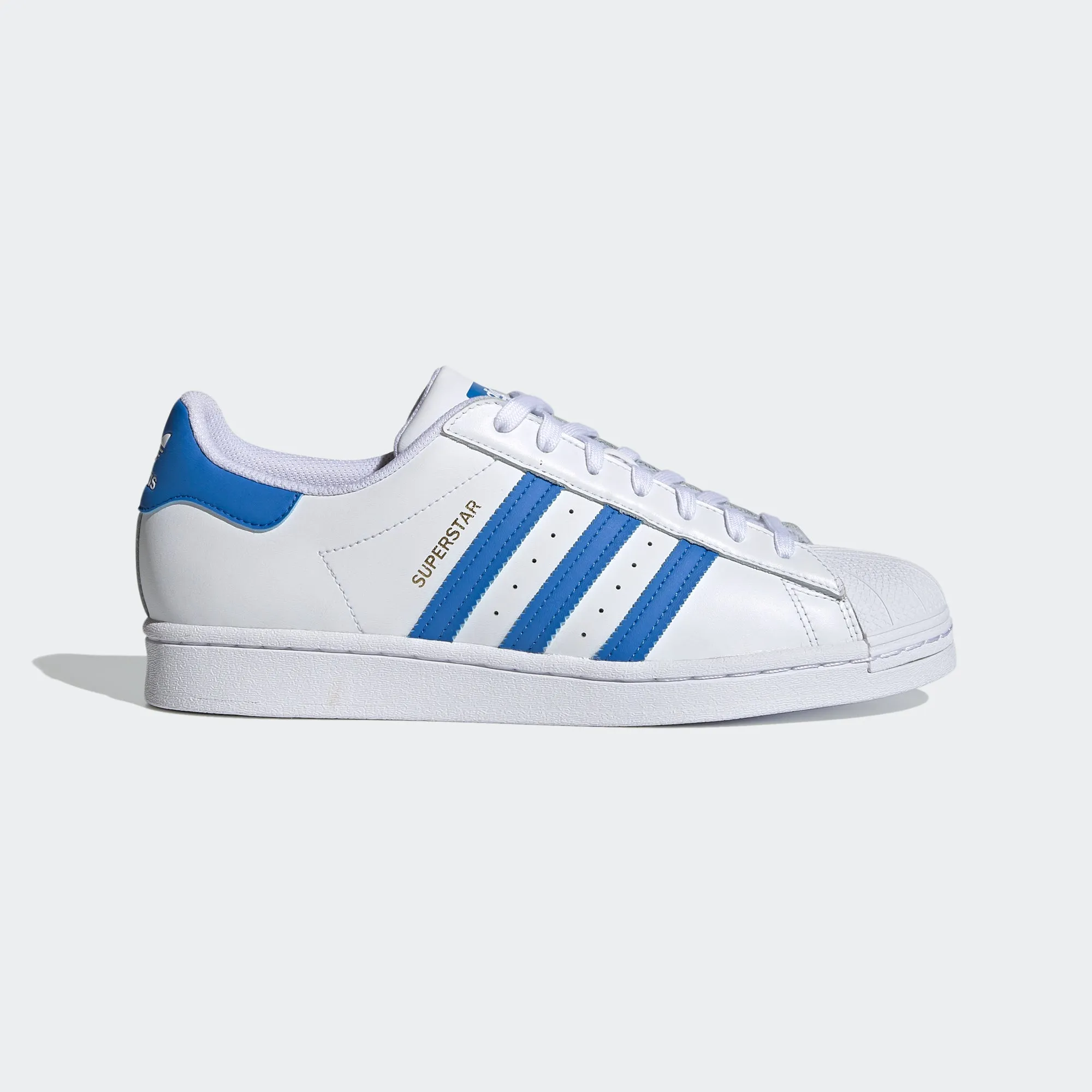 Men's adidas Originals Superstar Shoes White Blue