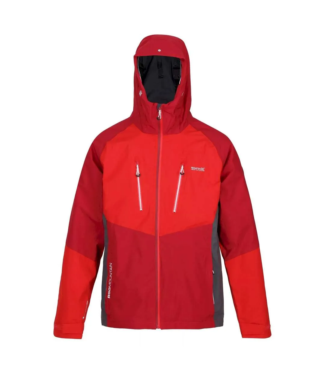 Mens sacramento viii waterproof jacket dark red/chinese red Regatta