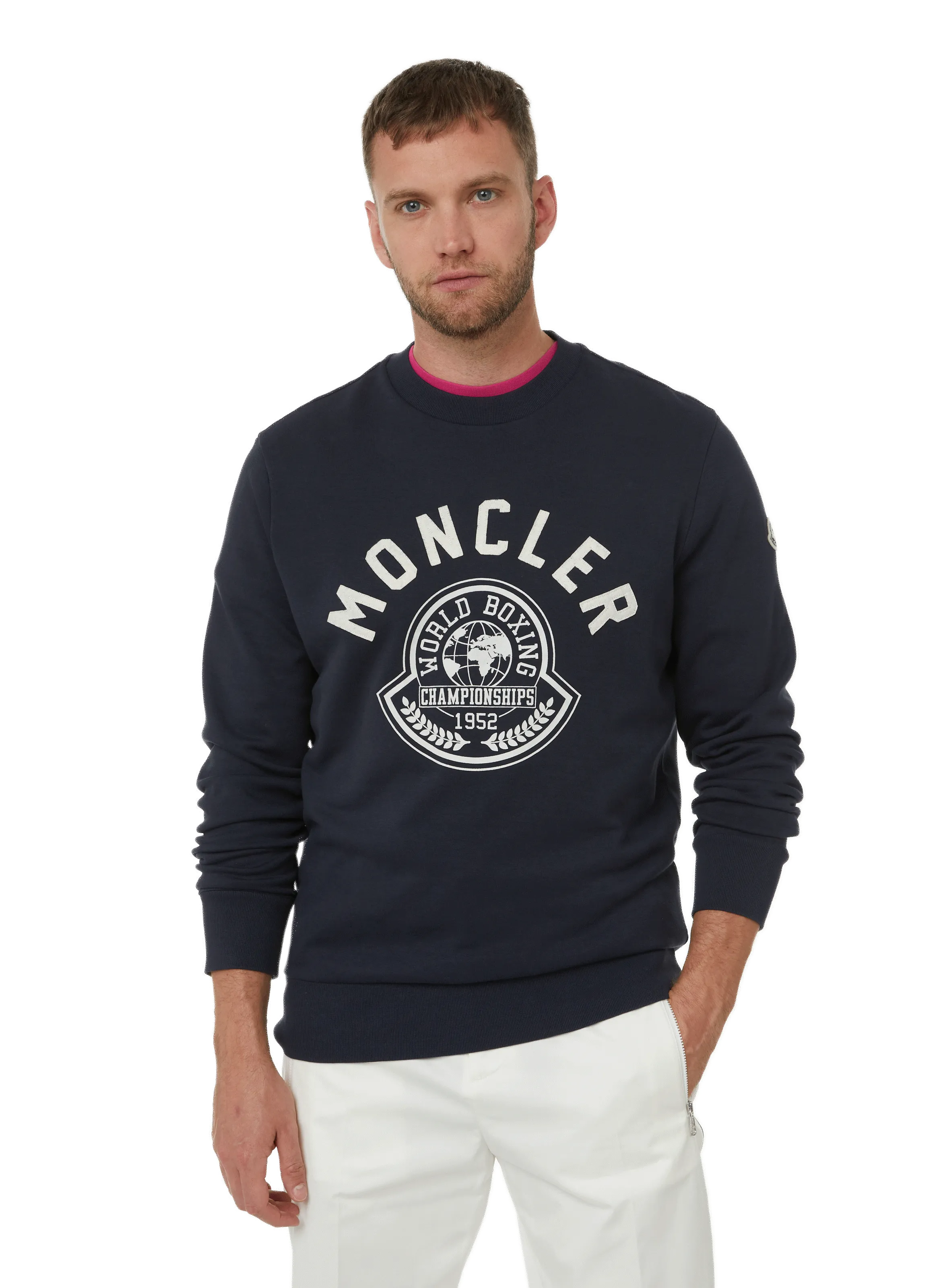 MONCLER  Cotton-blend sweatshirt  - Black