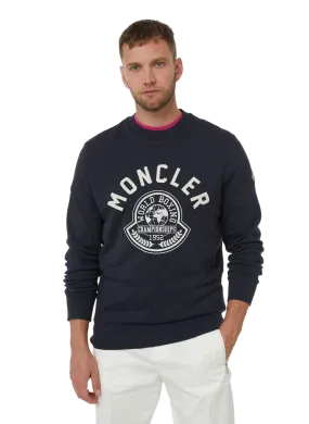 MONCLER  Cotton-blend sweatshirt  - Black