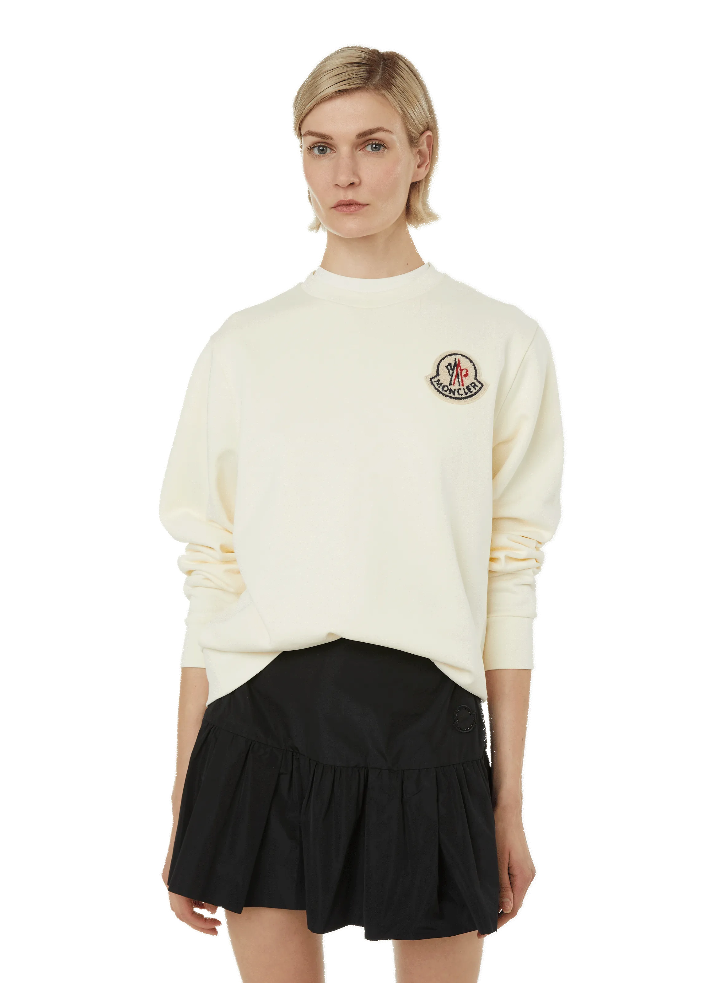 MONCLER  Cotton jumper - White