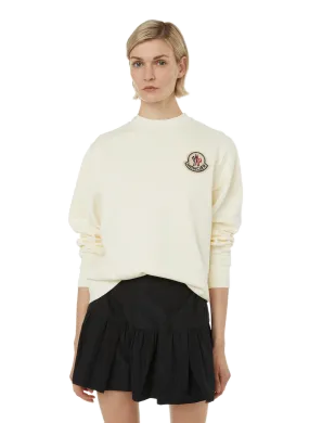 MONCLER  Cotton jumper - White