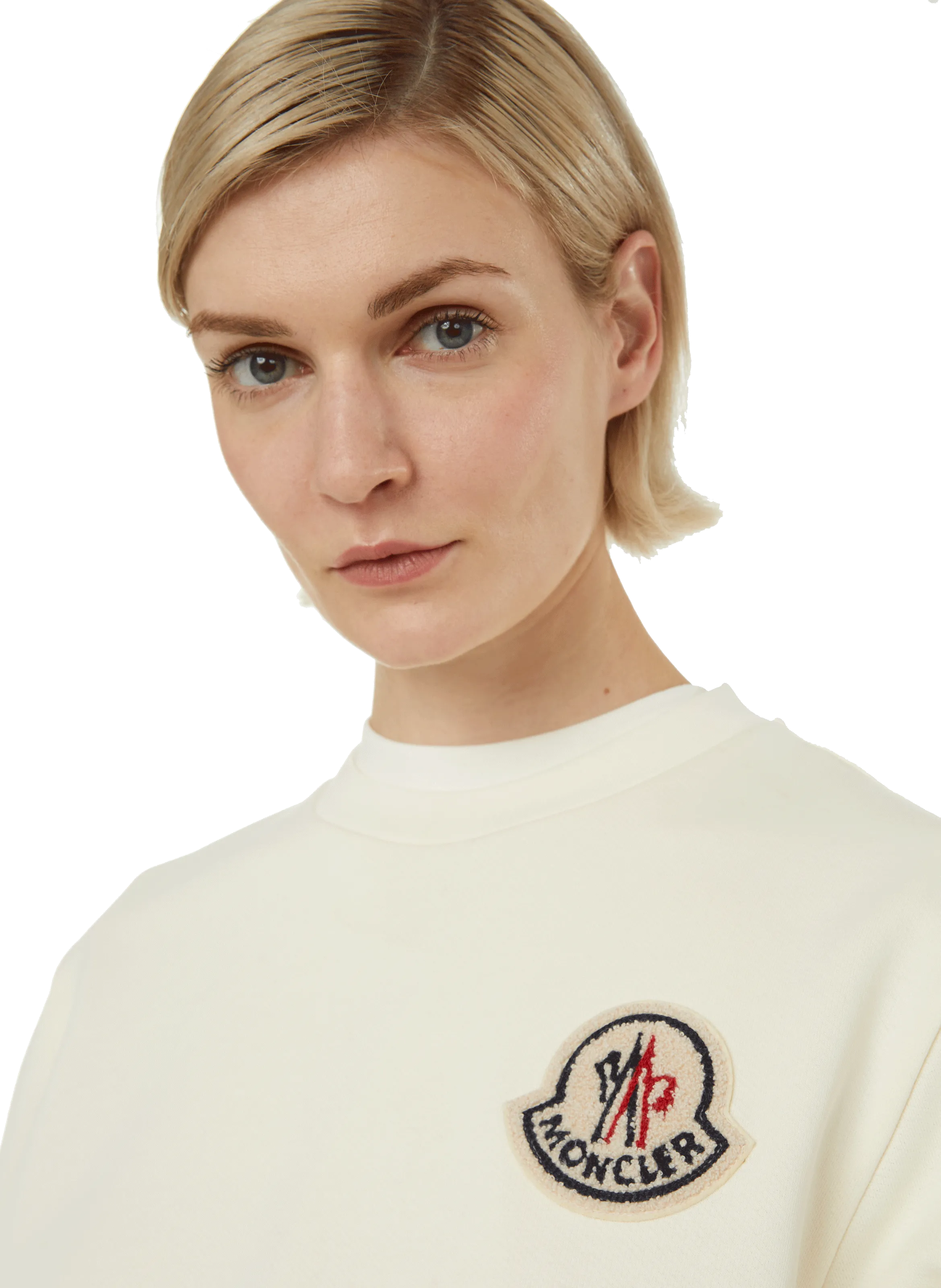 MONCLER  Cotton jumper - White