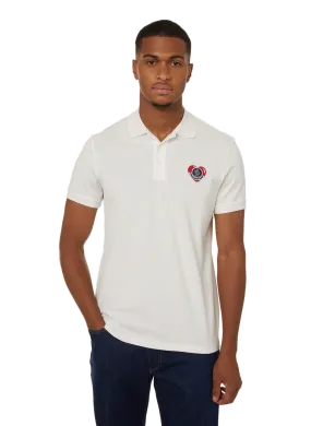 MONCLER  Cotton polo shirt - White