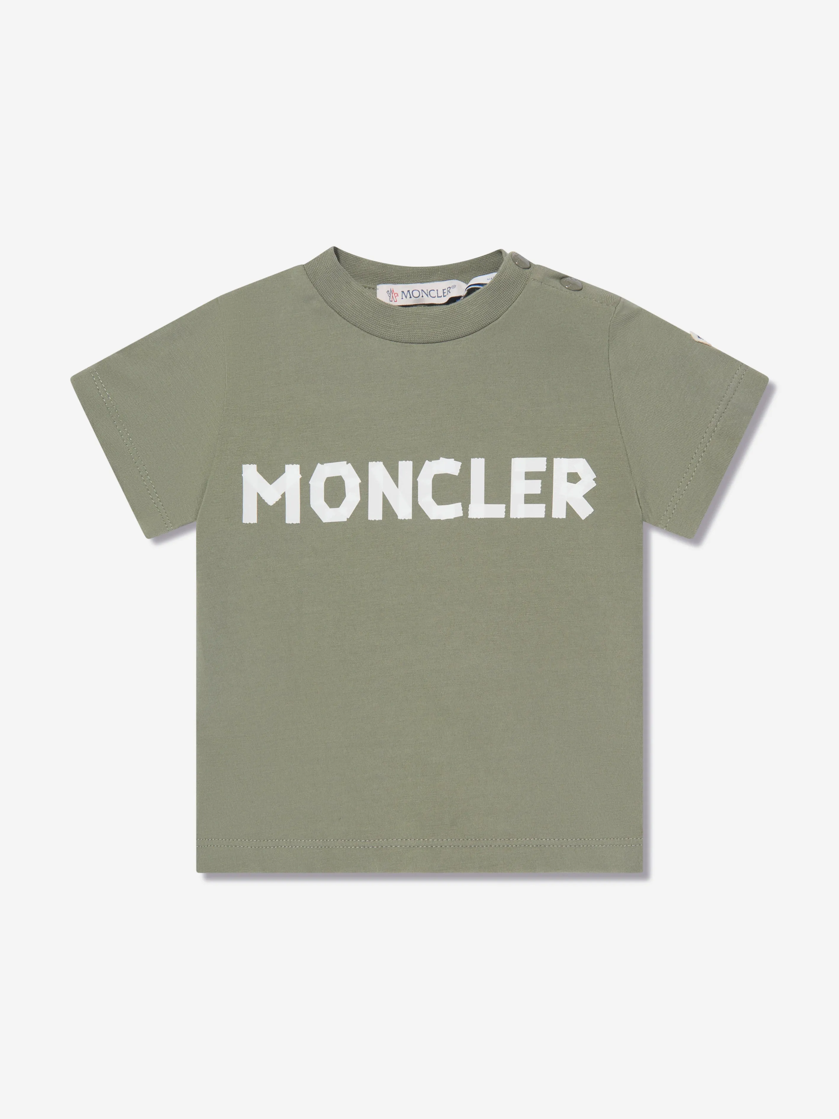 Moncler Enfant Baby Boys Logo T-Shirt in Green