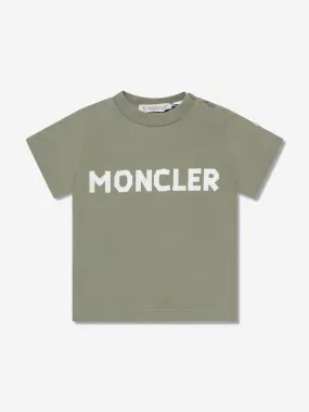 Moncler Enfant Baby Boys Logo T-Shirt in Green