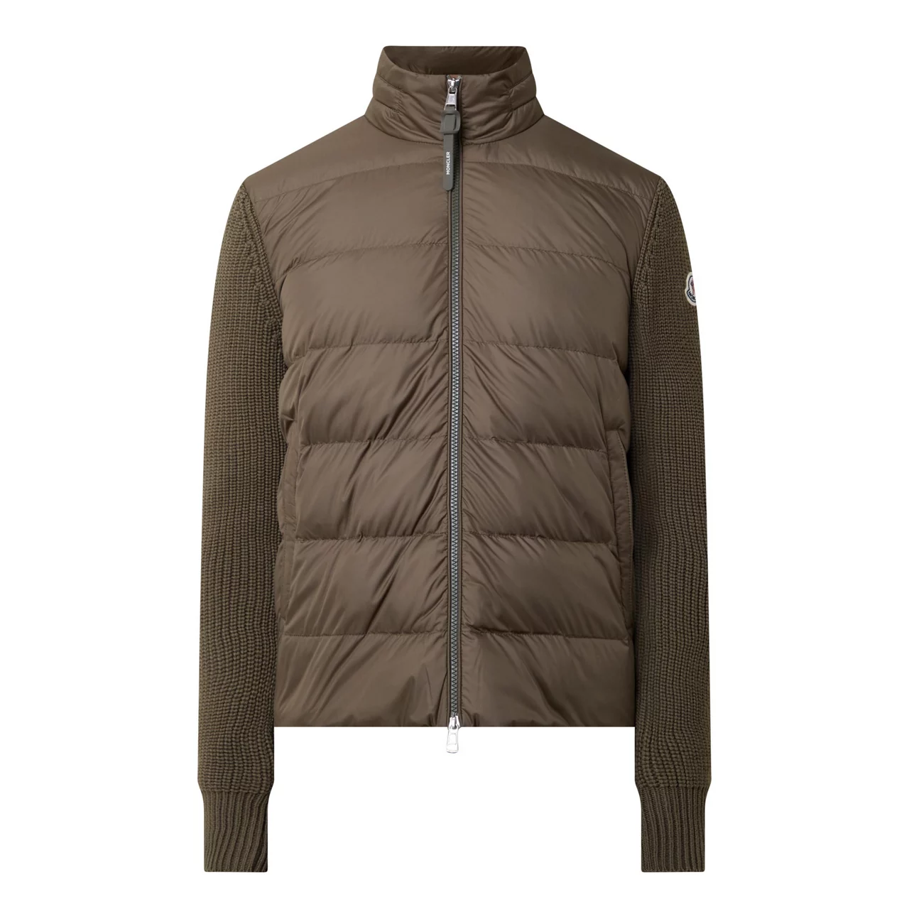 MONCLER Hybrid Zip-Up Cardigan - Brown