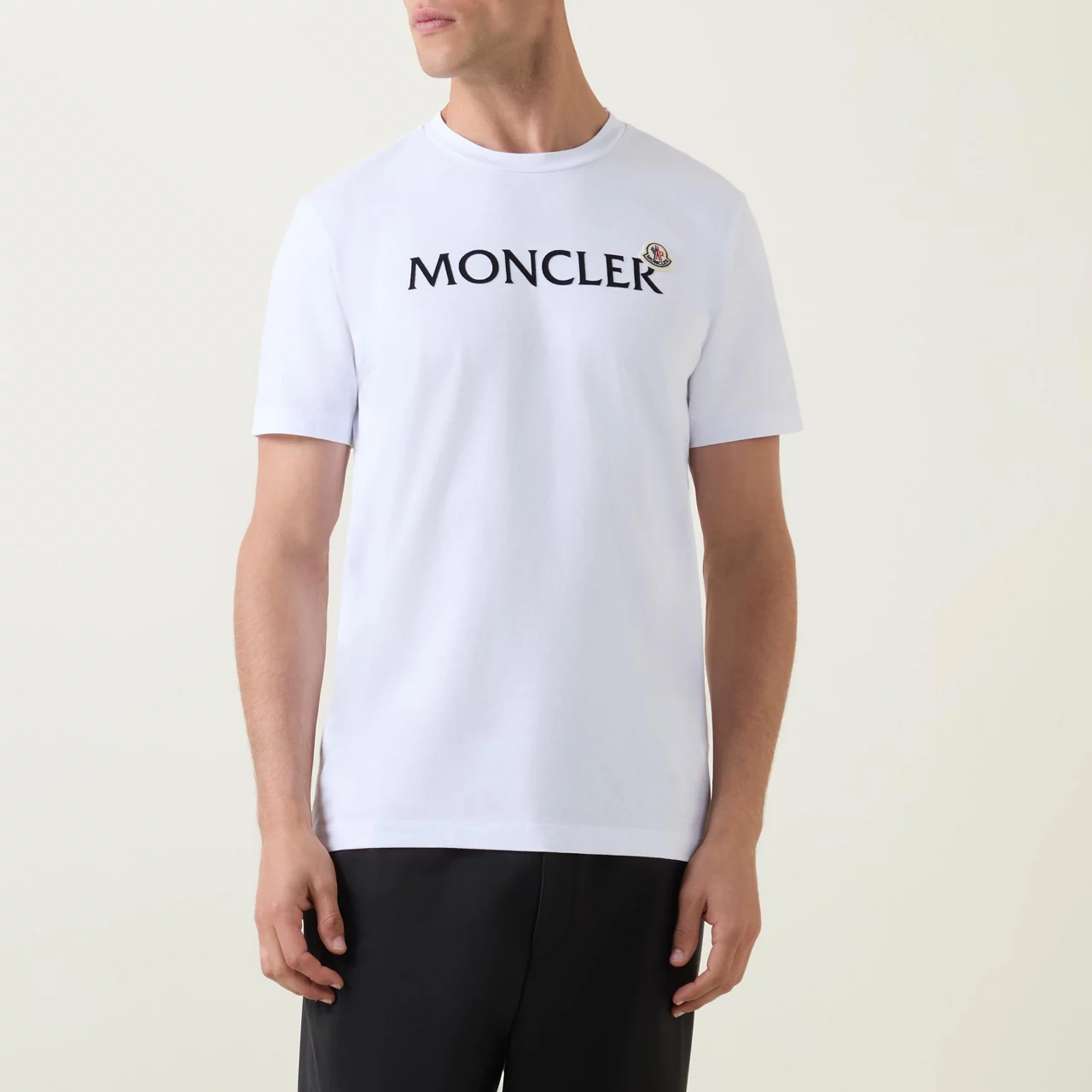 MONCLER Logo Badge T-Shirt - White