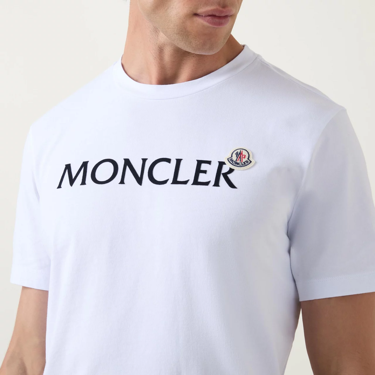 MONCLER Logo Badge T-Shirt - White