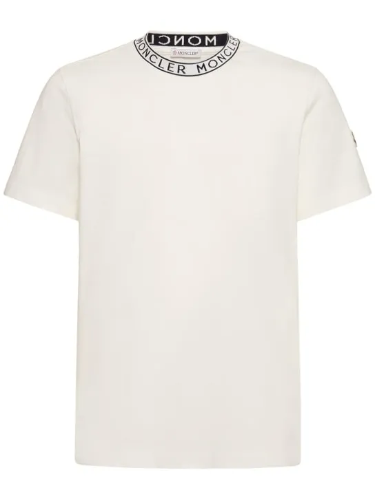 Moncler   Logo cotton jersey t-shirt 