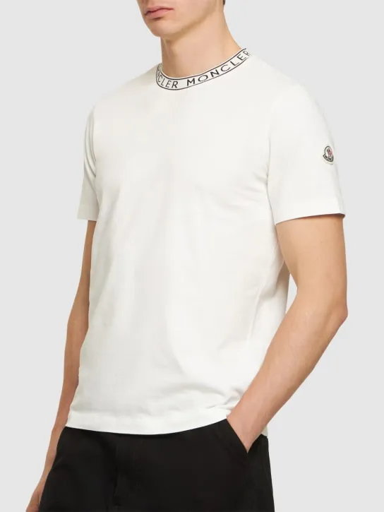 Moncler   Logo cotton jersey t-shirt 