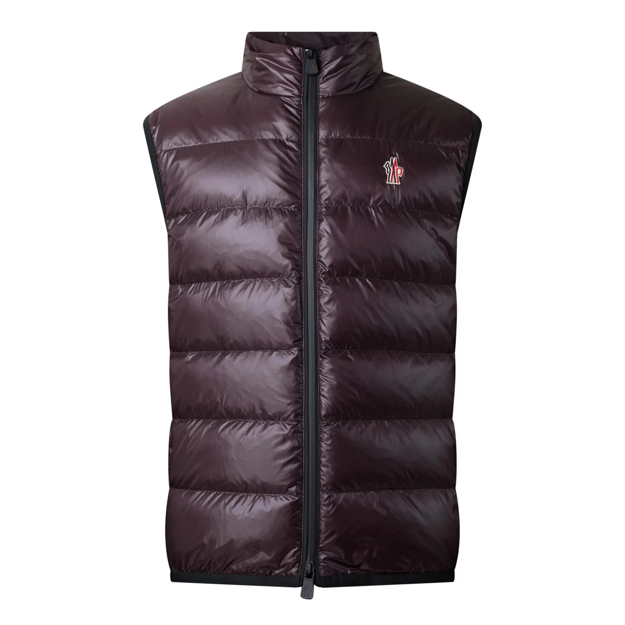 MONCLER Logo Padded Gilet - Wine