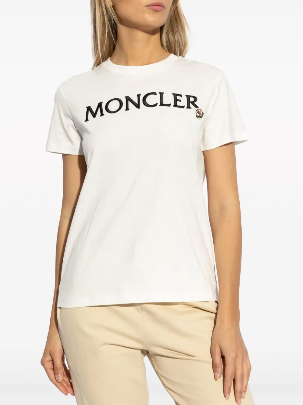 Moncler    Moncler Logo Cotton T Shirt