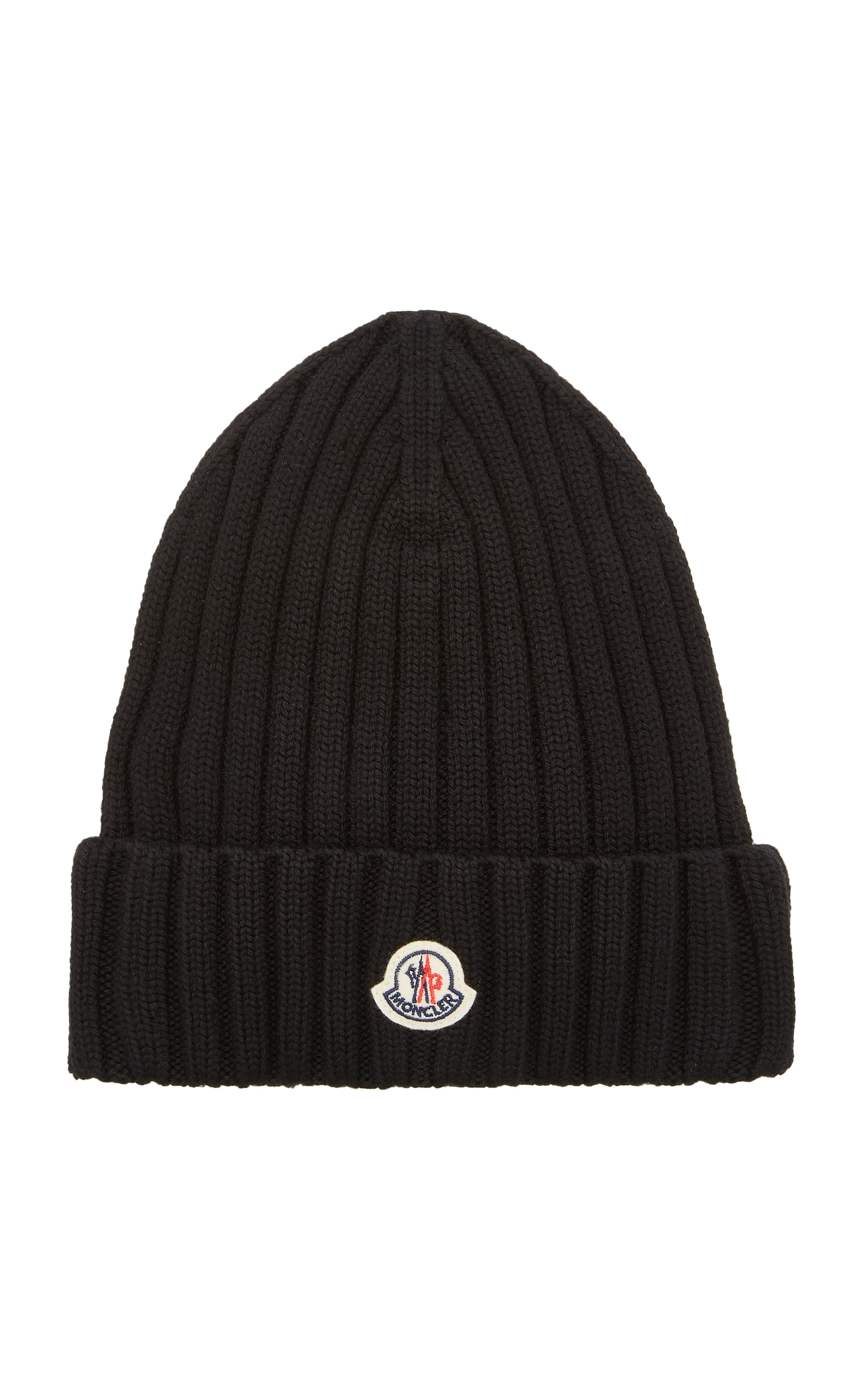 Moncler Ribbed-Knit Wool Beanie