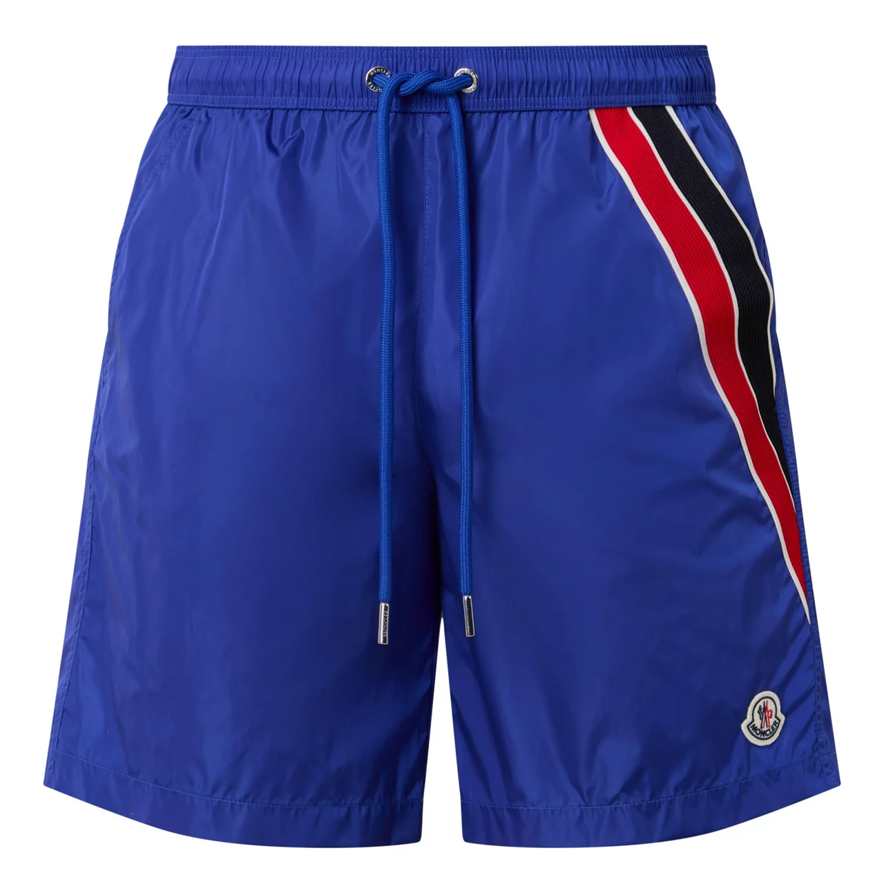 MONCLER Tricolour Logo Swimshorts - Blue