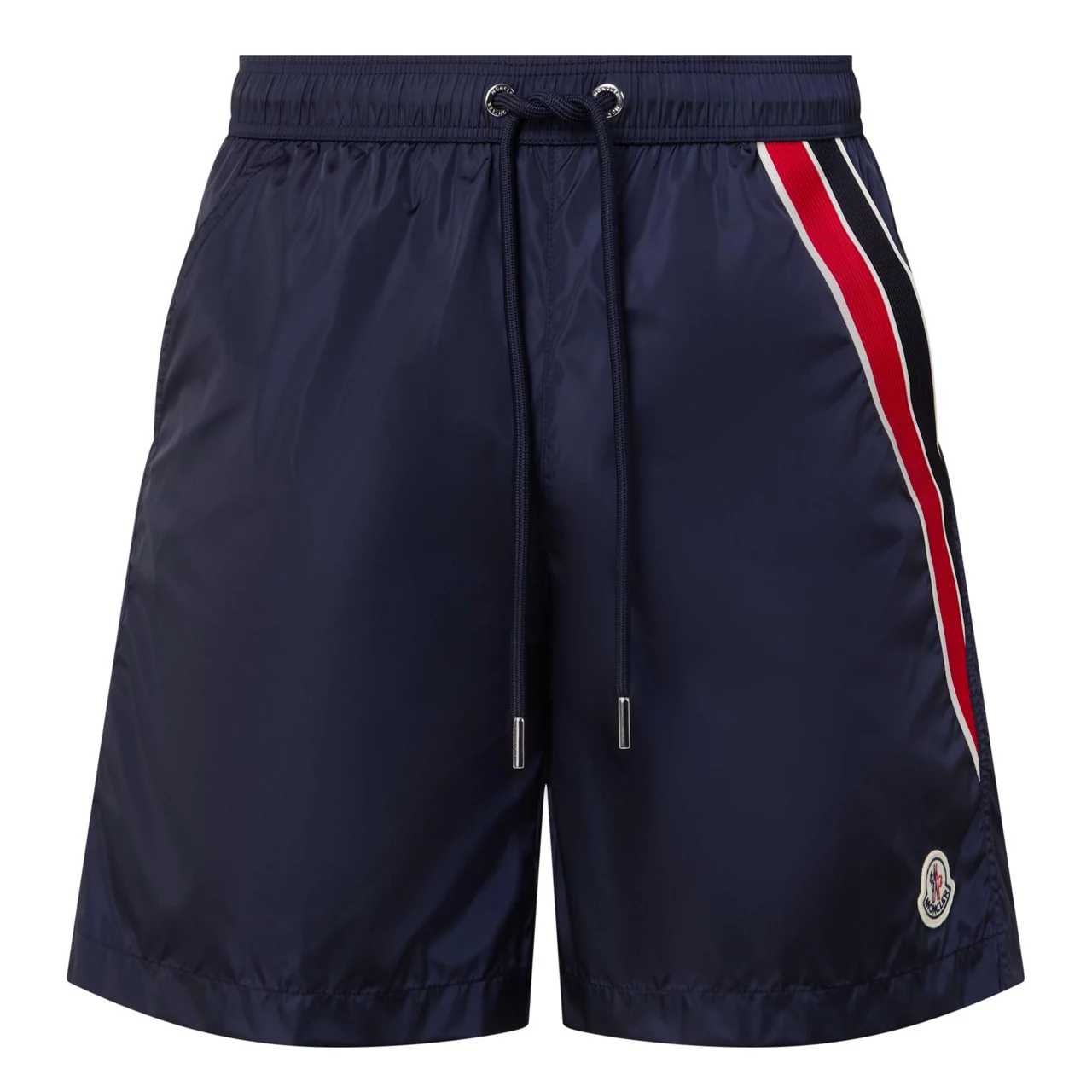 MONCLER Tricolour Logo Swimshorts - Navy