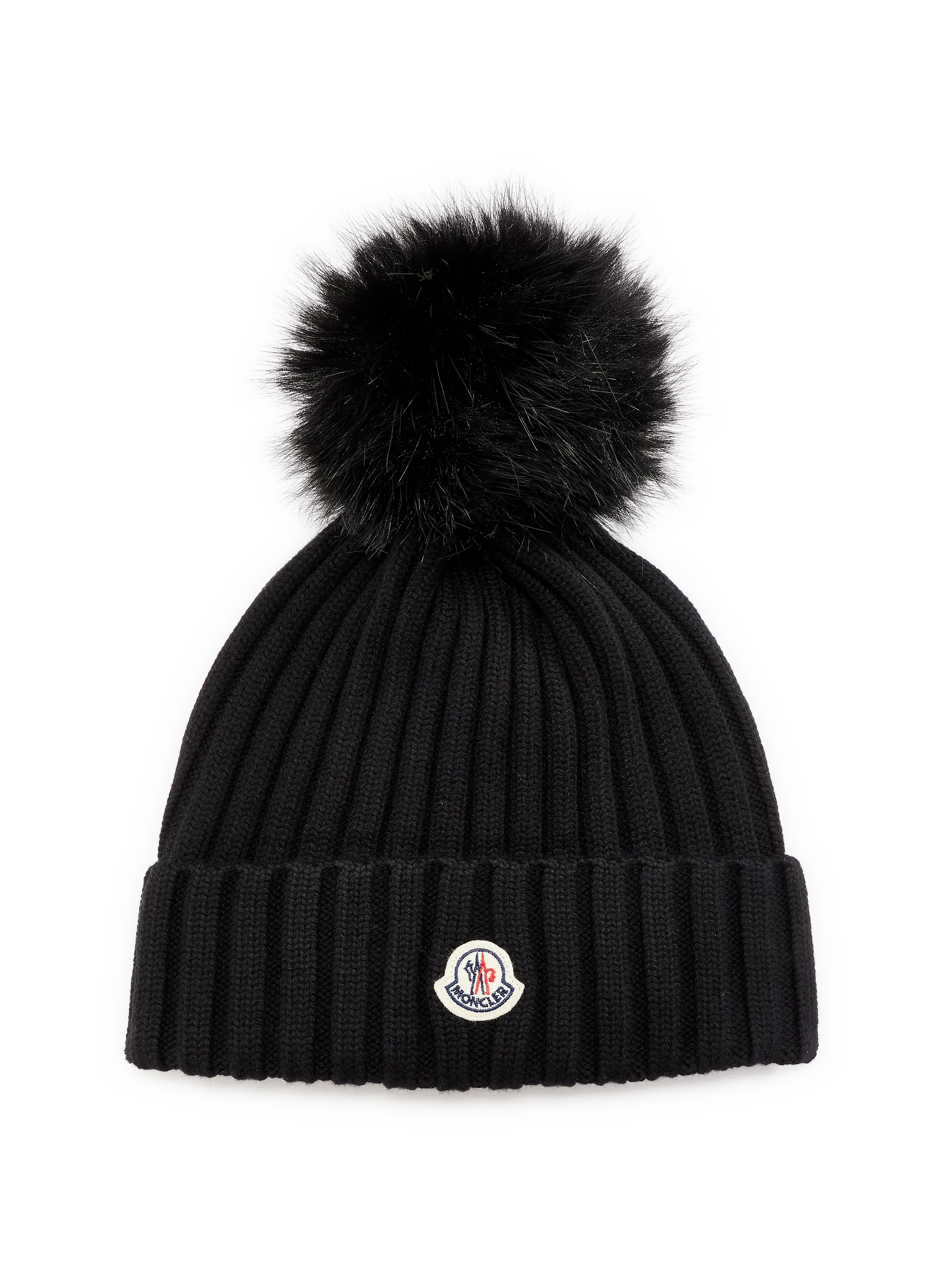 MONCLER  Wool beanie hat  - Black