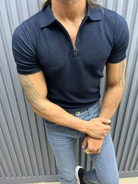 Navy Blue Polo T-shirt