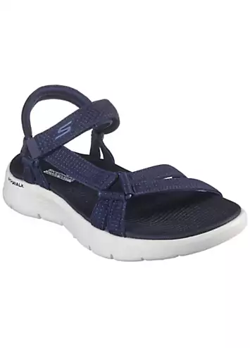 Navy Go Walk Flex Sublime Sandals by Skechers | Look Again