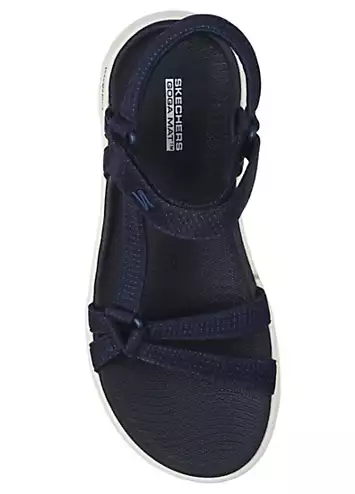 Navy Go Walk Flex Sublime Sandals by Skechers | Look Again