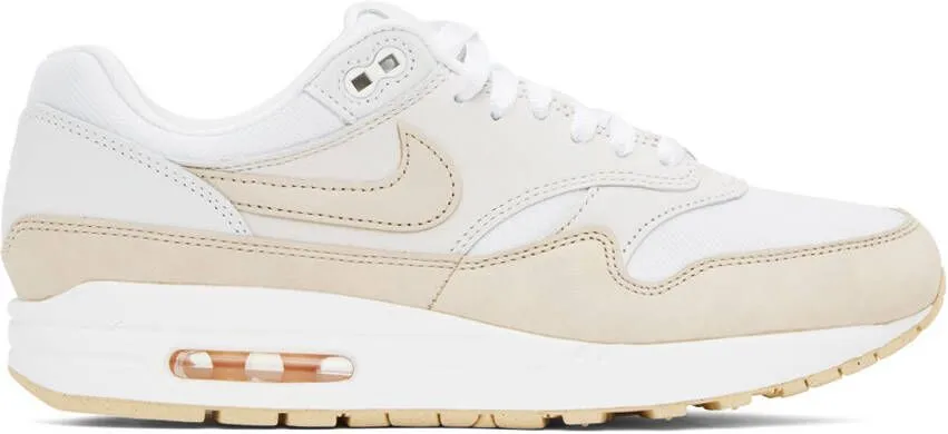 Nike Beige & White Air Max 1 Sneakers