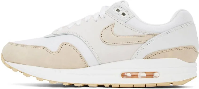 Nike Beige & White Air Max 1 Sneakers