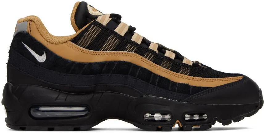 Nike Black & Gold Air Max 95 Sneakers