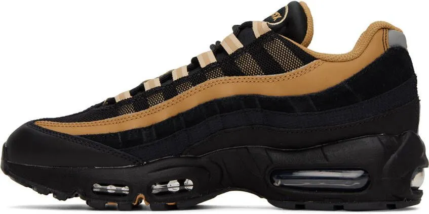 Nike Black & Gold Air Max 95 Sneakers