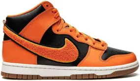 Nike Dunk High Chenille Safety Orange sneakers Black