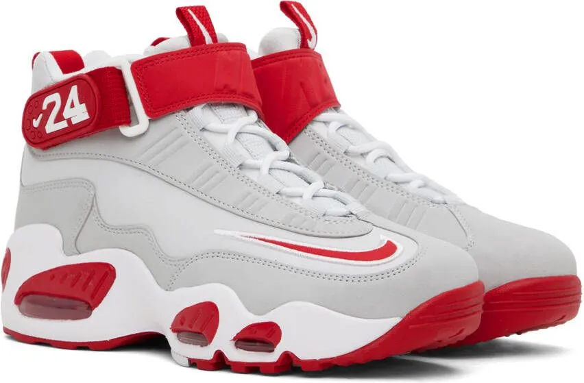 Nike Gray & Red Air Griffey Max 1 Sneakers