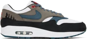 Nike Gray & White Air Max 1 Premium Sneakers