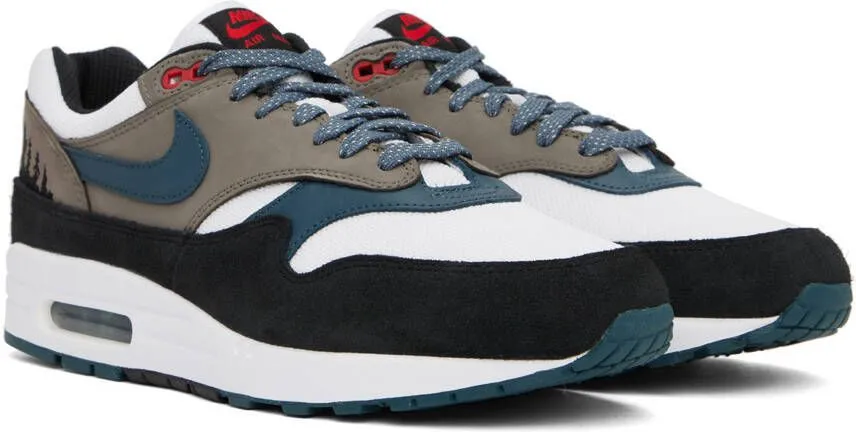 Nike Gray & White Air Max 1 Premium Sneakers