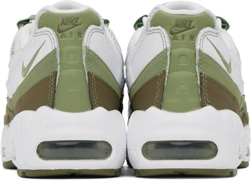 Nike Green & White Air Max 95 Sneakers