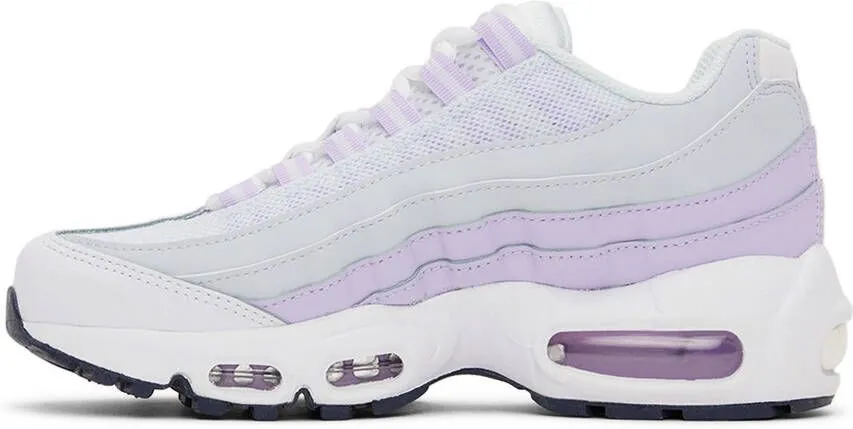 Nike Kids White & Purple Air Max 95 Recraft Sneakers