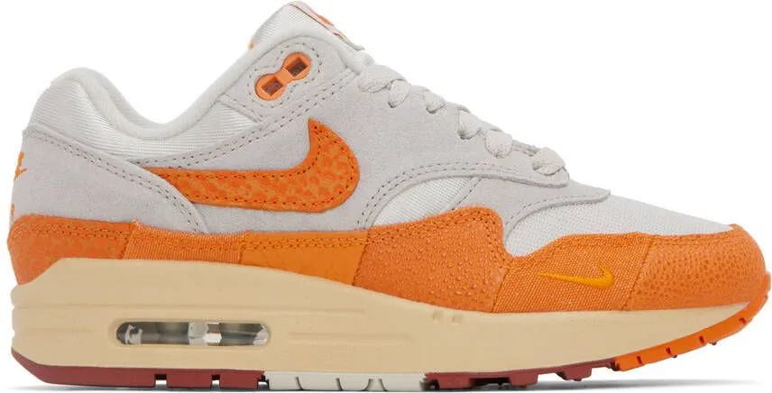 Nike Orange & Gray Air Max 1 Sneakers