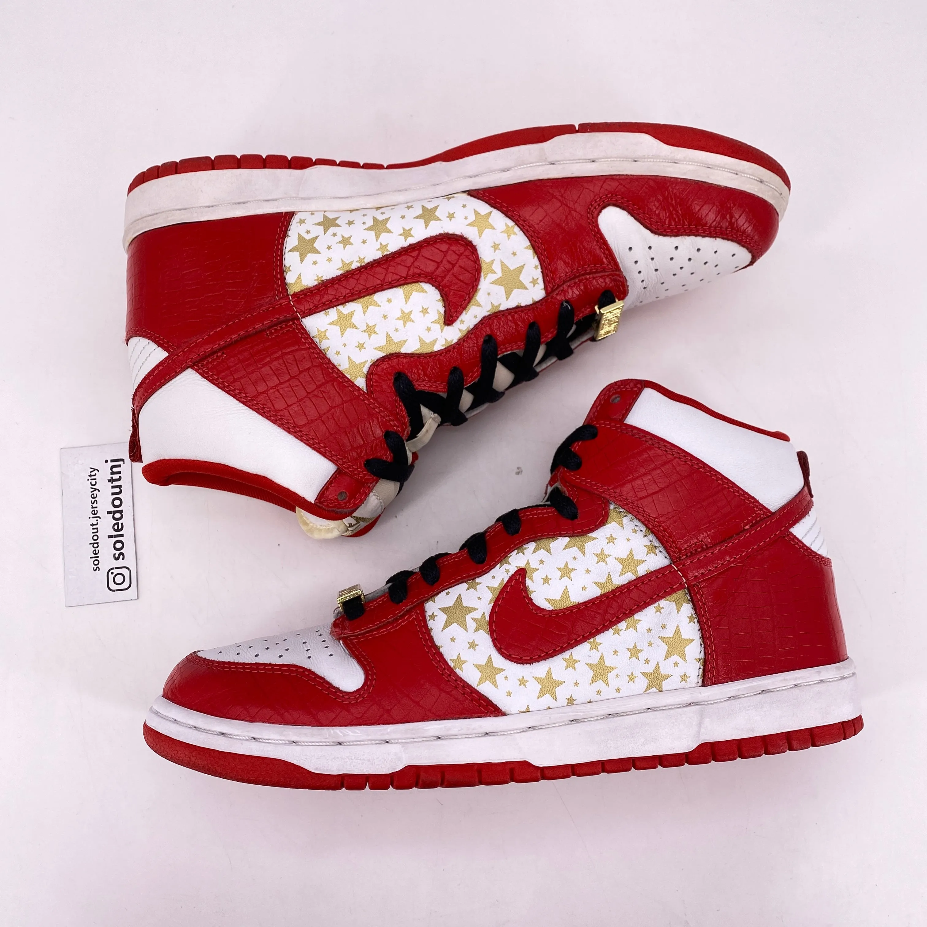 Nike SB Dunk High Supreme Red 2003 Used Size 9