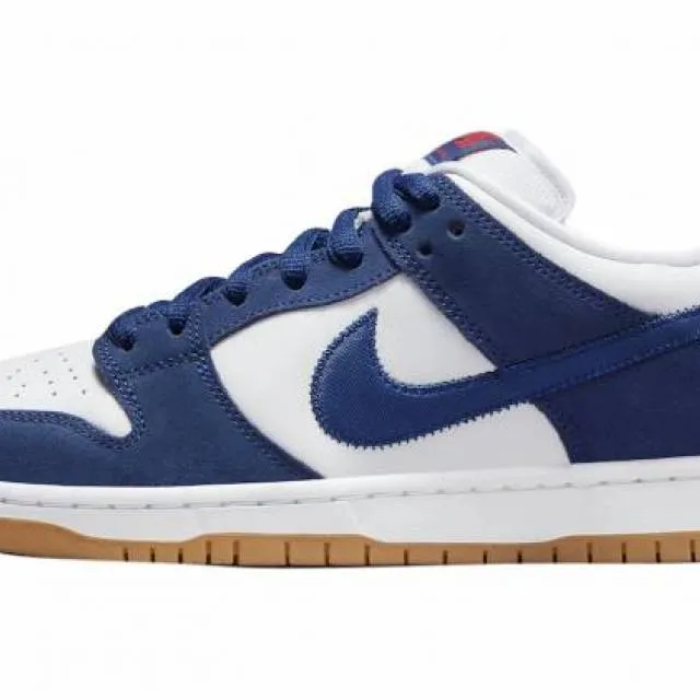 Nike SB Dunk Low Los Angeles Dodgers White Deep Royal Bl...