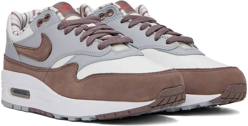 Nike White & Brown Air Max 1 Shima Sneakers