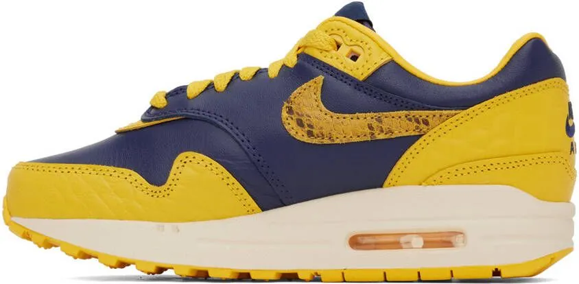 Nike Yellow & Navy Air Max 1 Premium Sneakers