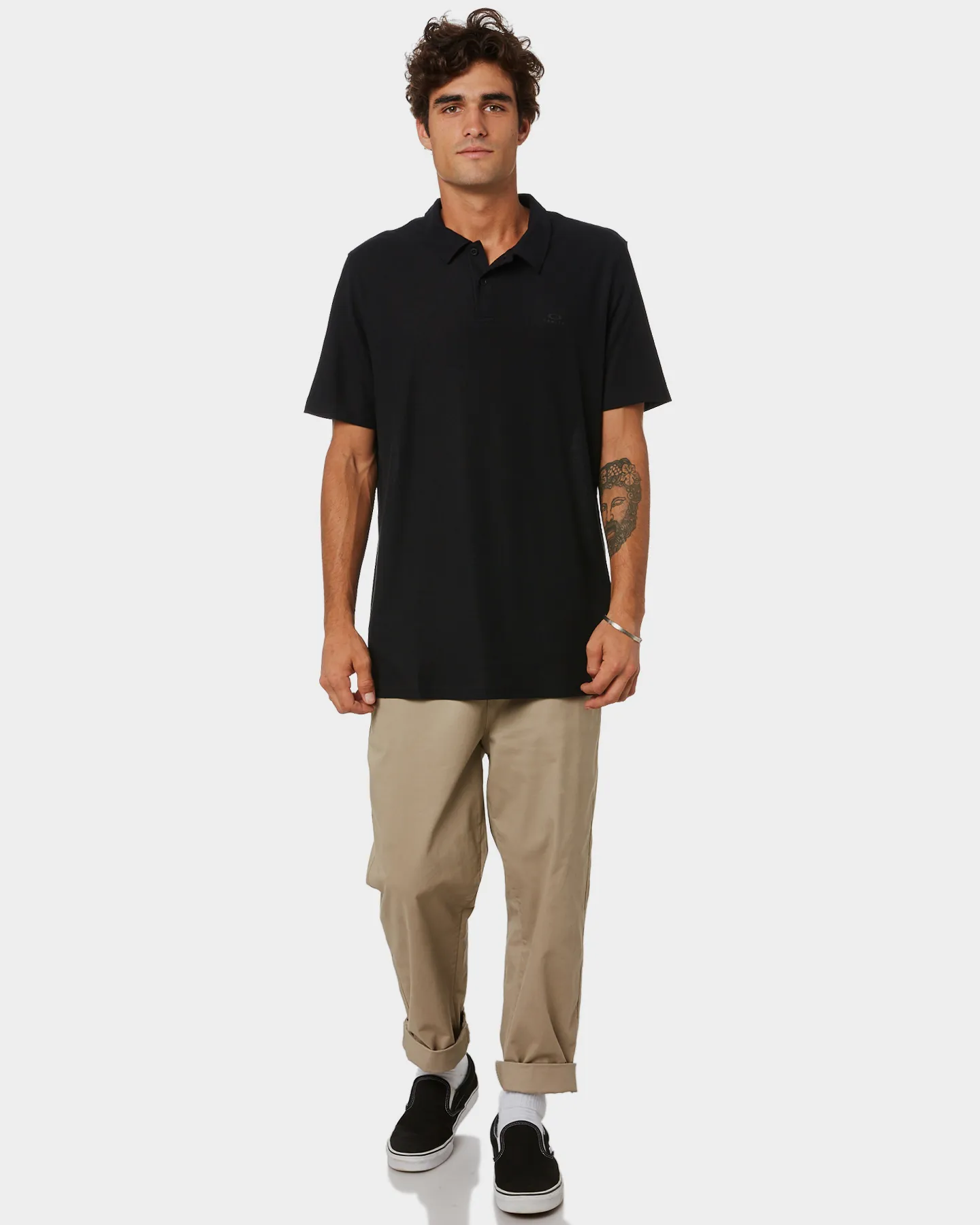 Oakley Relax Mens Polo - Blackout | SurfStitch