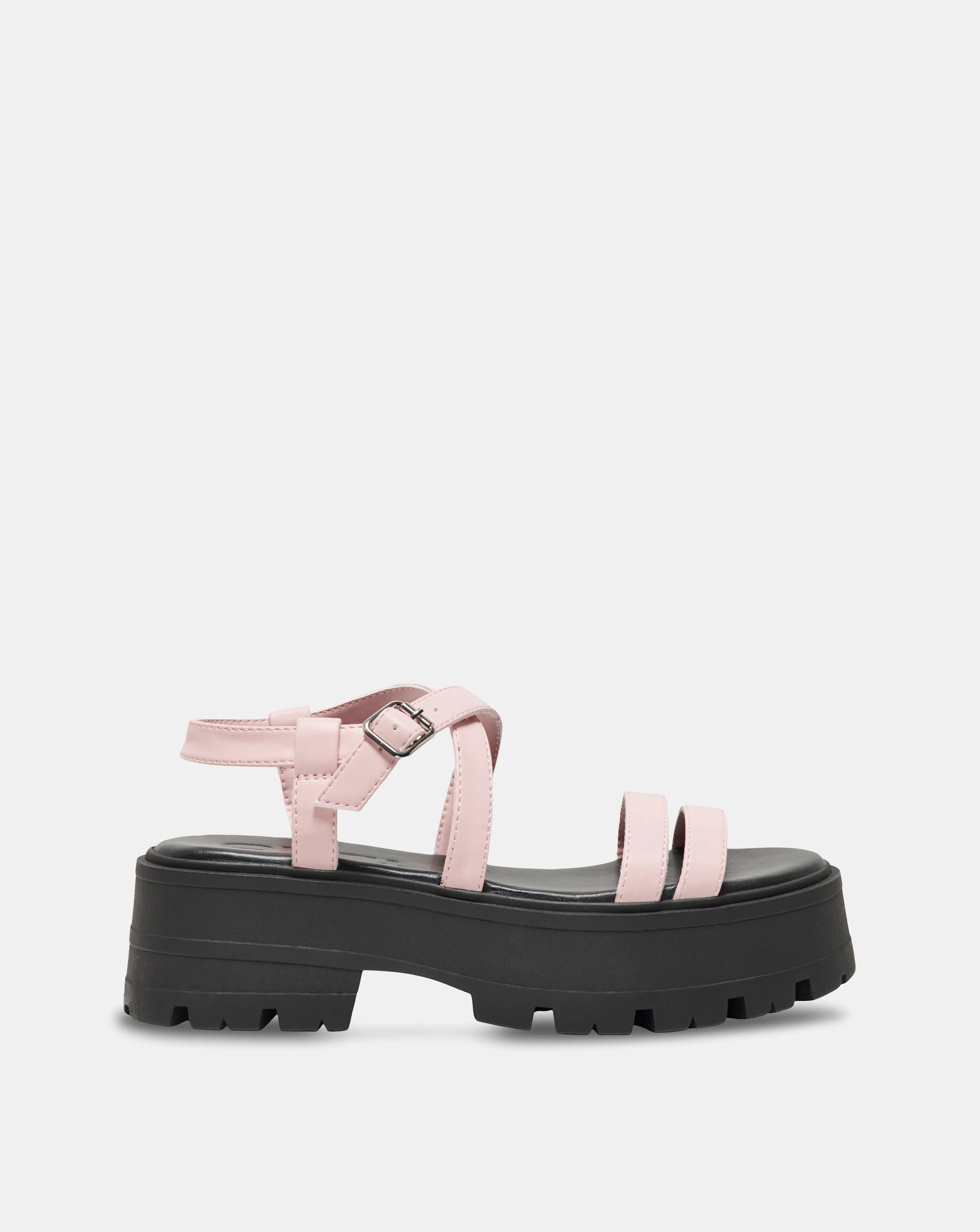 Only Mercery Chunky Sandals with Adjustable Buckle Standard Fit | Simply Be