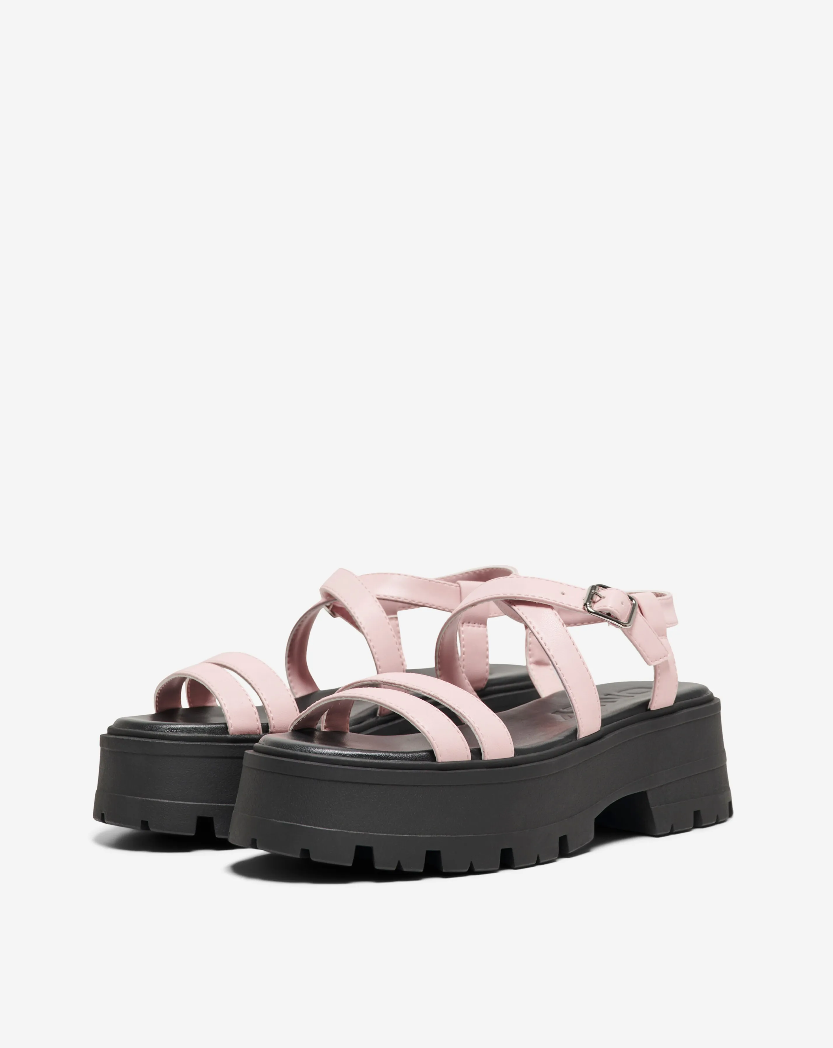 Only Mercery Chunky Sandals with Adjustable Buckle Standard Fit | Simply Be