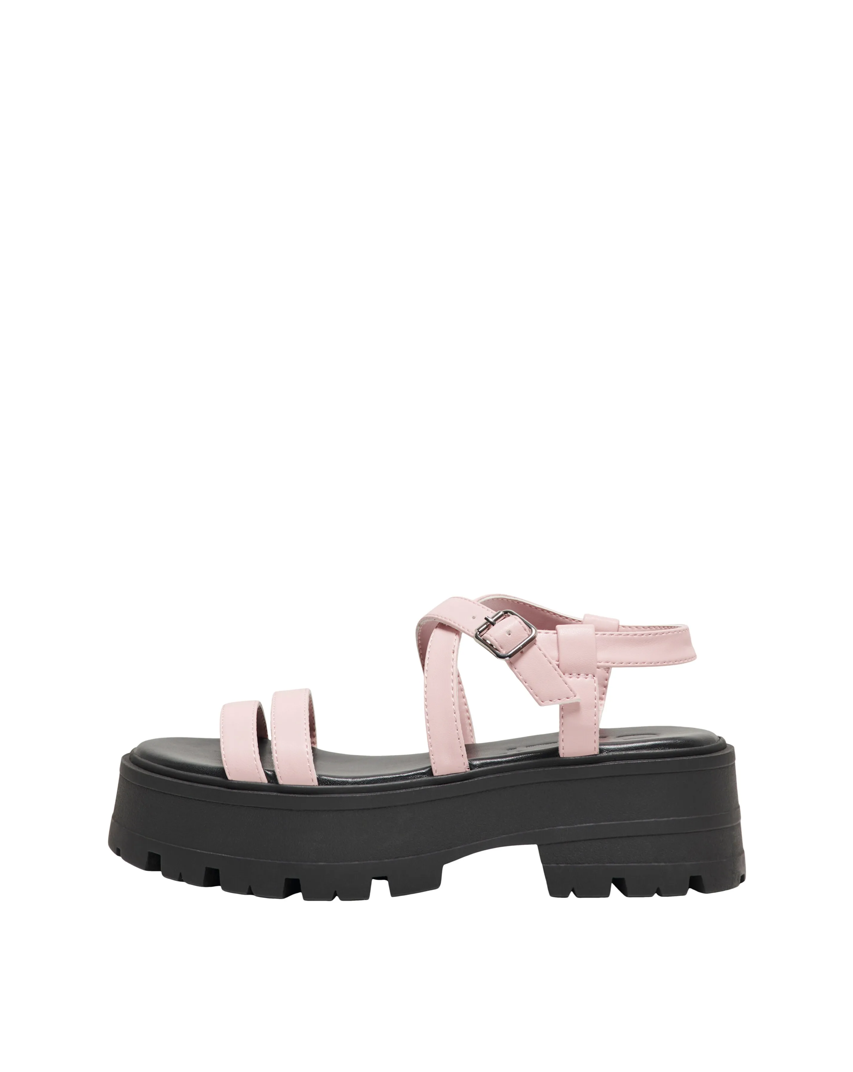 Only Mercery Chunky Sandals with Adjustable Buckle Standard Fit | Simply Be