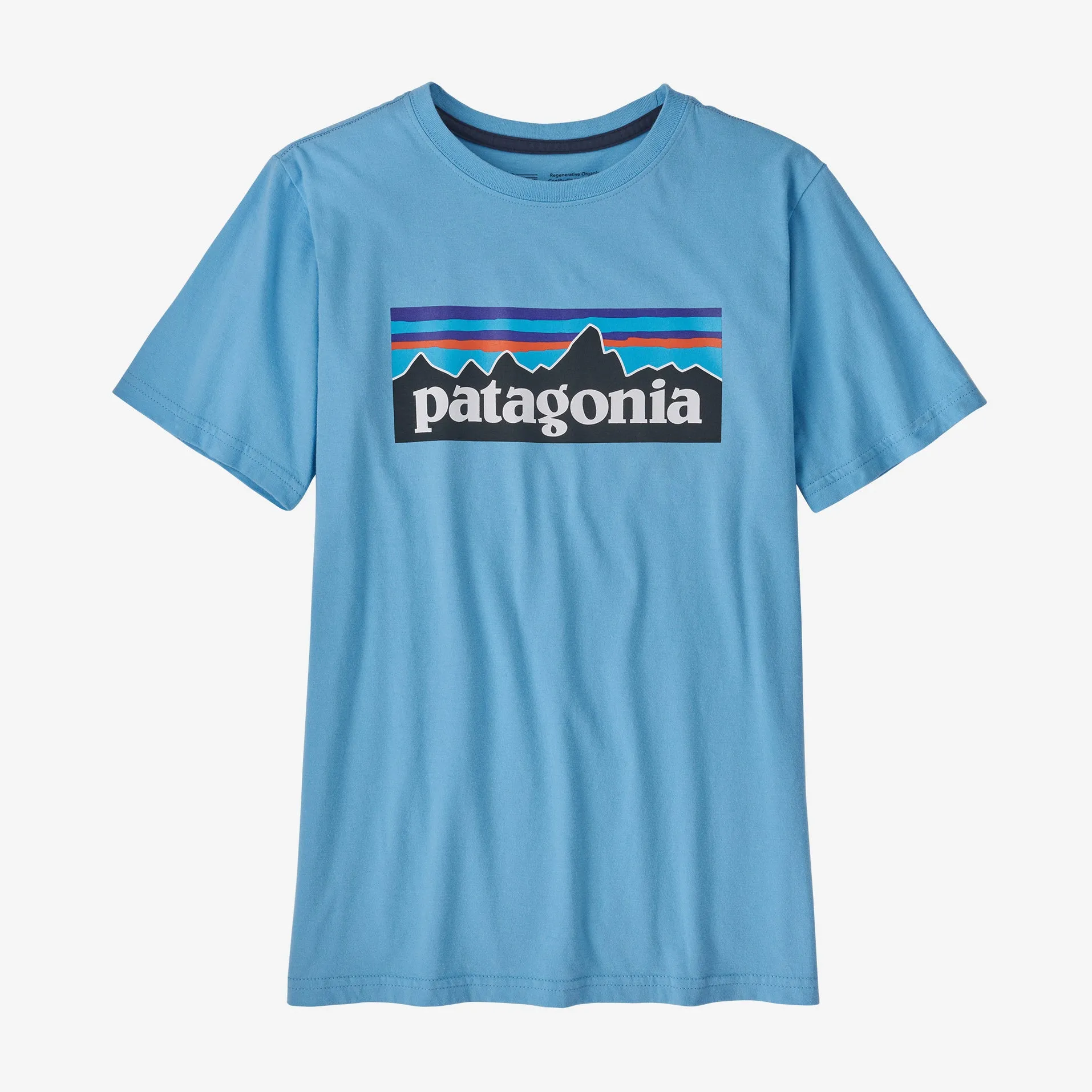 Patagonia Boys' Regenerative Organic Cotton P-6 Logo T-Shirt