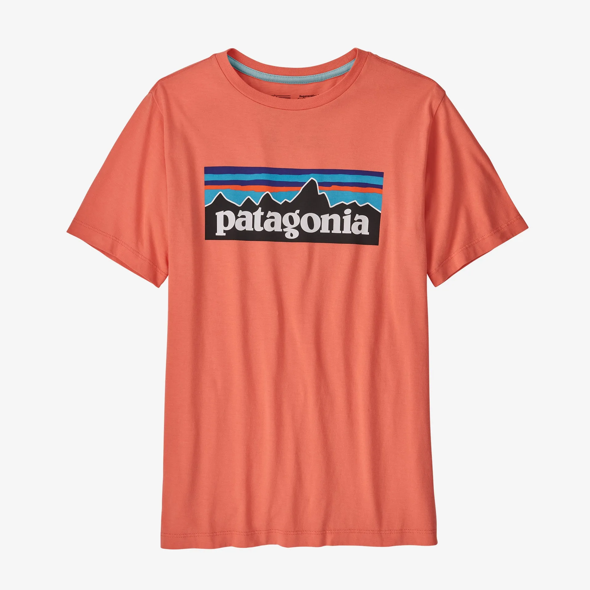 Patagonia Boys' Regenerative Organic Cotton P-6 Logo T-Shirt