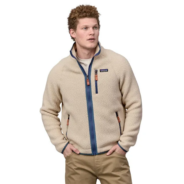 Patagonia - M's Retro Pile Jkt - Dark Natural w/Utility Blue