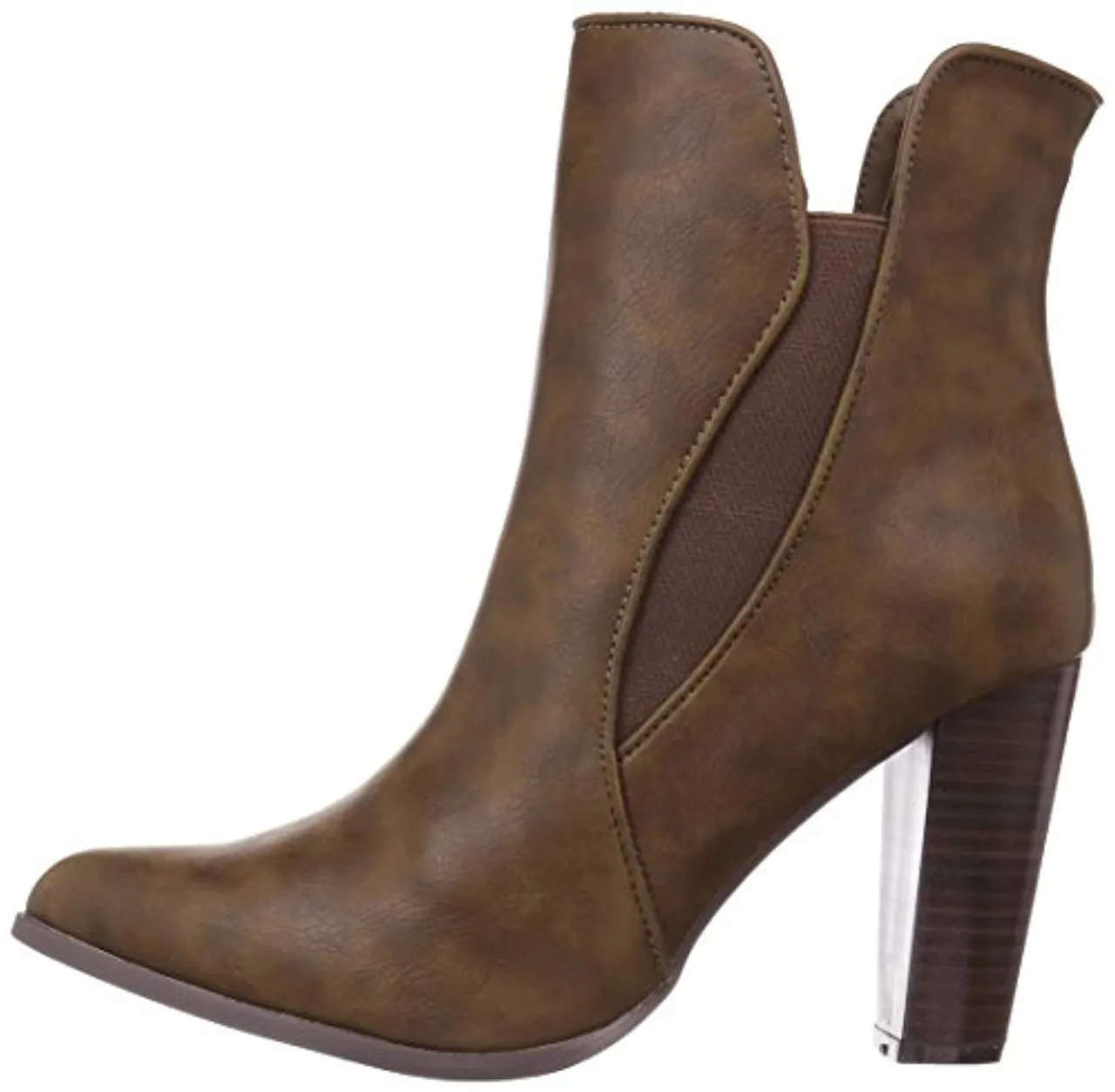 Penny Loves Kenny Women's Avid High Heal Chelsea Boot Faux Leather