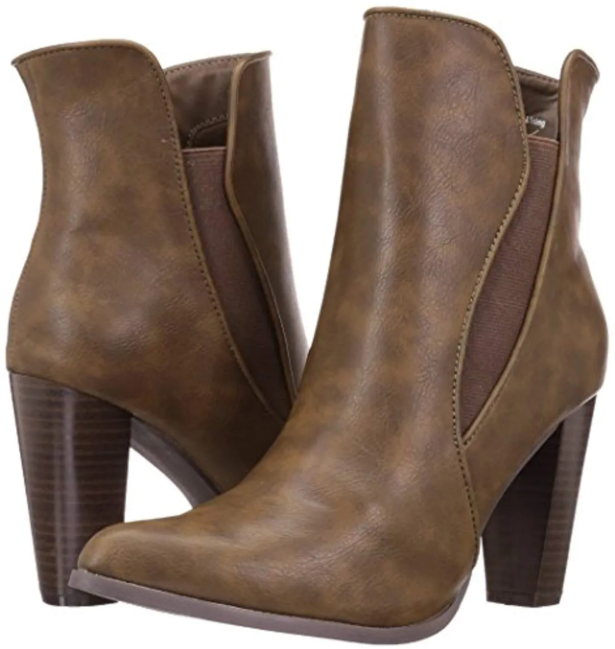 Penny Loves Kenny Women's Avid High Heal Chelsea Boot Faux Leather